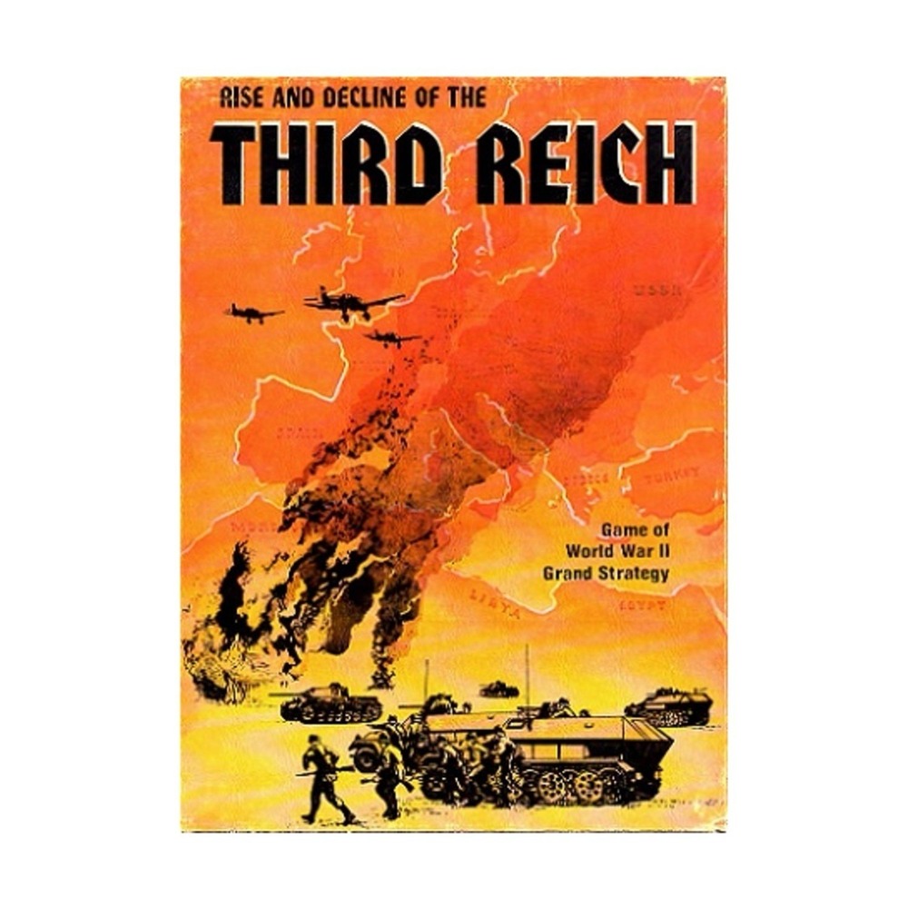 Avalon Hill Rise and Decline of the Third Reich Board Game 2nd Ed WWII Strategy